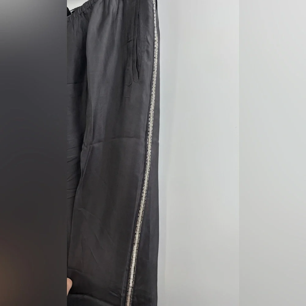 J.Crew Tall Cosmo pant in viscose twill with embellished side stripe - Picture 8 of 9